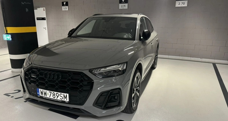 Audi Q5 cena 193000 przebieg: 77000, rok produkcji 2021 z Warszawa małe 191